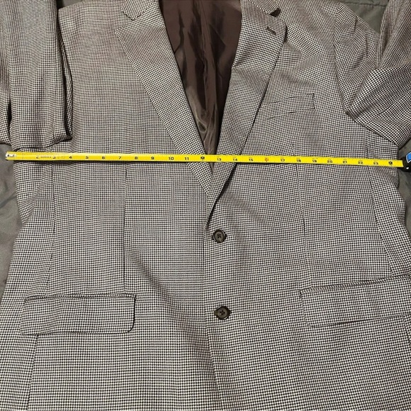 LRL Ralph Lauren Blazer Men Sz 48 L Houndstooth Silk Wool Sport Coat - Picture 4 of 8